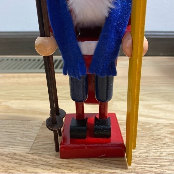 Ski Nutcracker Christmas Holiday Decoration Wooden - Picture 4 of 6